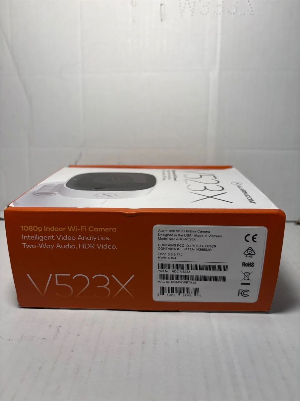 Alarm.com V523X 1080p Indoor Wi‑Fi Camera - White